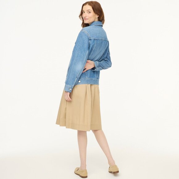 NWT J.Crew Factory Relaxed Denim Jacket - Picture 4 of 6